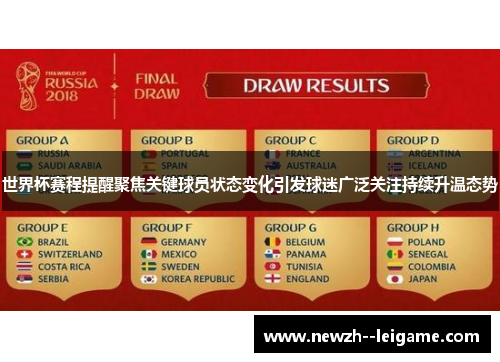 世界杯赛程提醒聚焦关键球员状态变化引发球迷广泛关注持续升温态势 世界杯赛程提醒聚焦关键球员状态变化引发球迷广泛关注持续升温态势